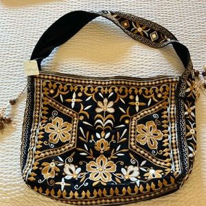 FREE PEOPLE Vic Velvet Slouchy Bag, BNWT!